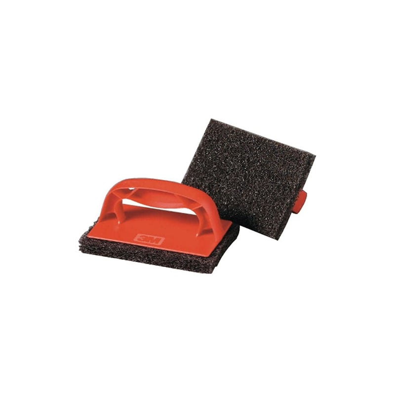 ScotchBrite PROFESSIONAL 59203 Scotchbrick Griddle Scrubber 4w x 6d x 3h RedBrown Pack of 12